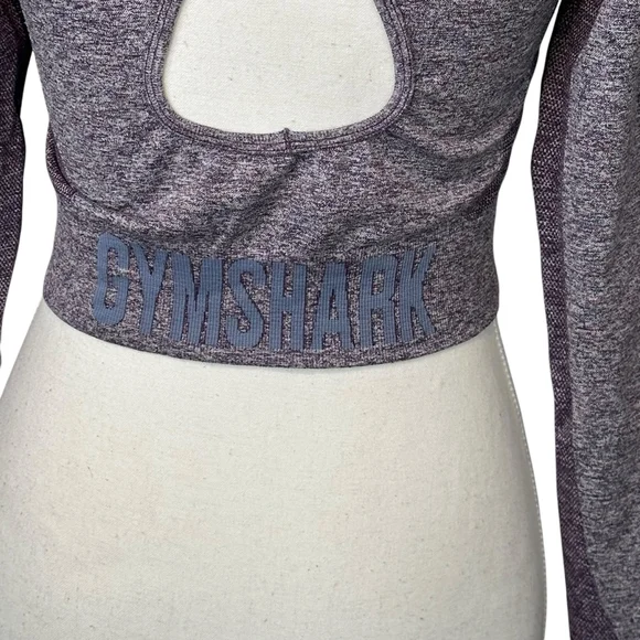Gymshark Flex Sport Long sleeve Crop top purple - Picture 3 of 6